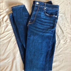 ZARA Hi-Rise Skinny Blue Jeans
